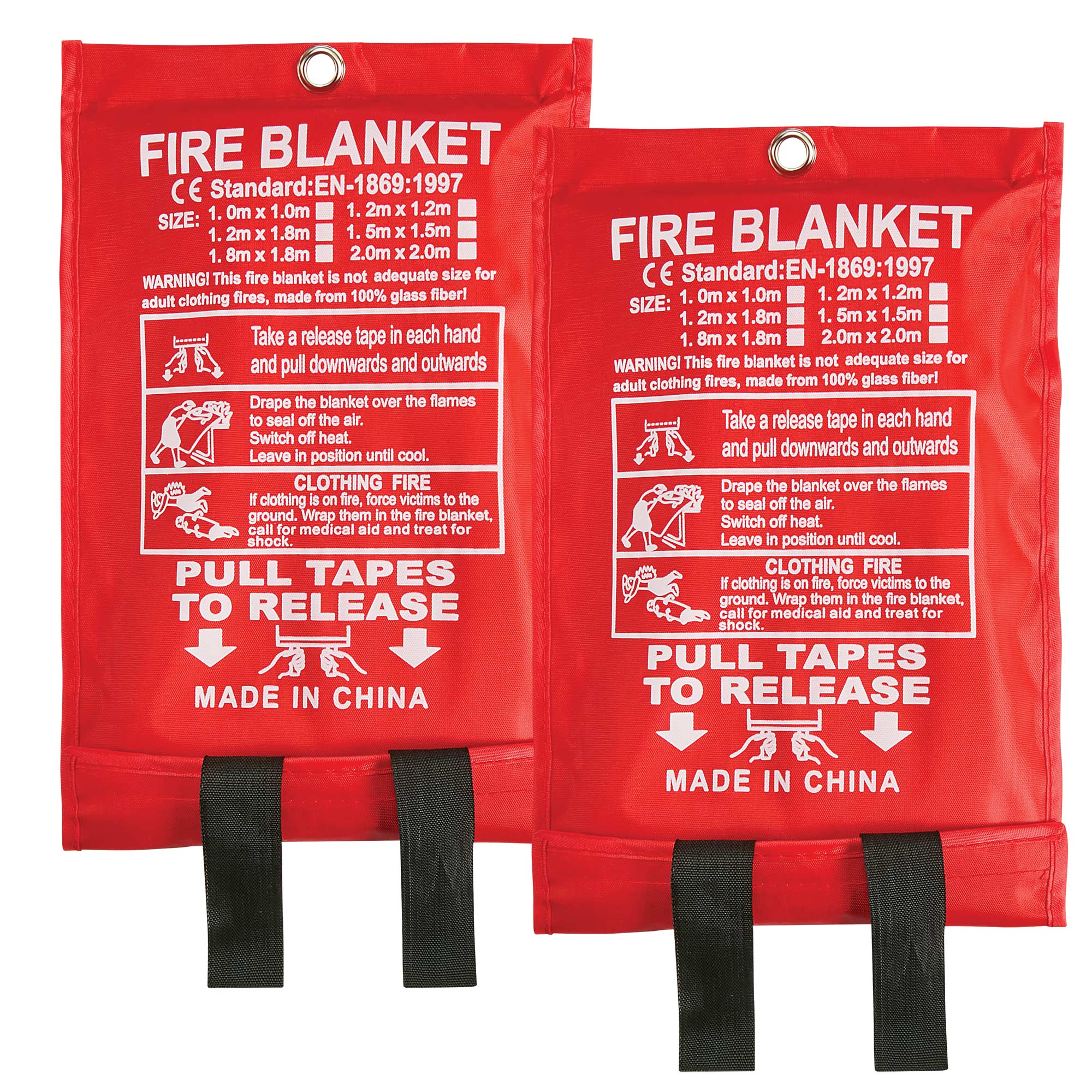 Emergency Fire Blanket - 2 Pack