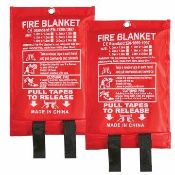 Emergency Fire Blanket - 2 Pack
