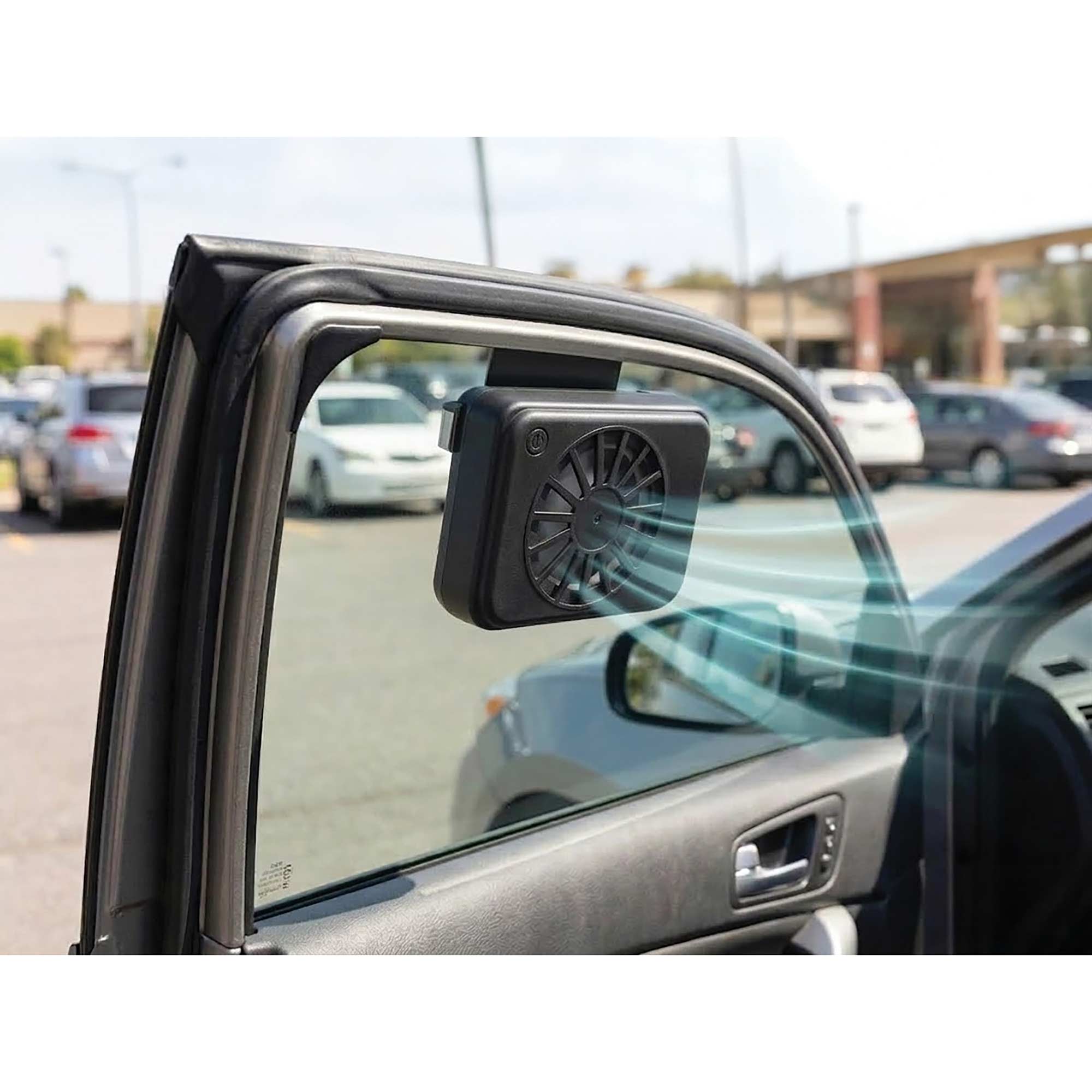 Solar Powered Auto Fan - 2 Pack