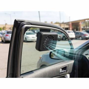 Solar Powered Auto Fan - 2 Pack