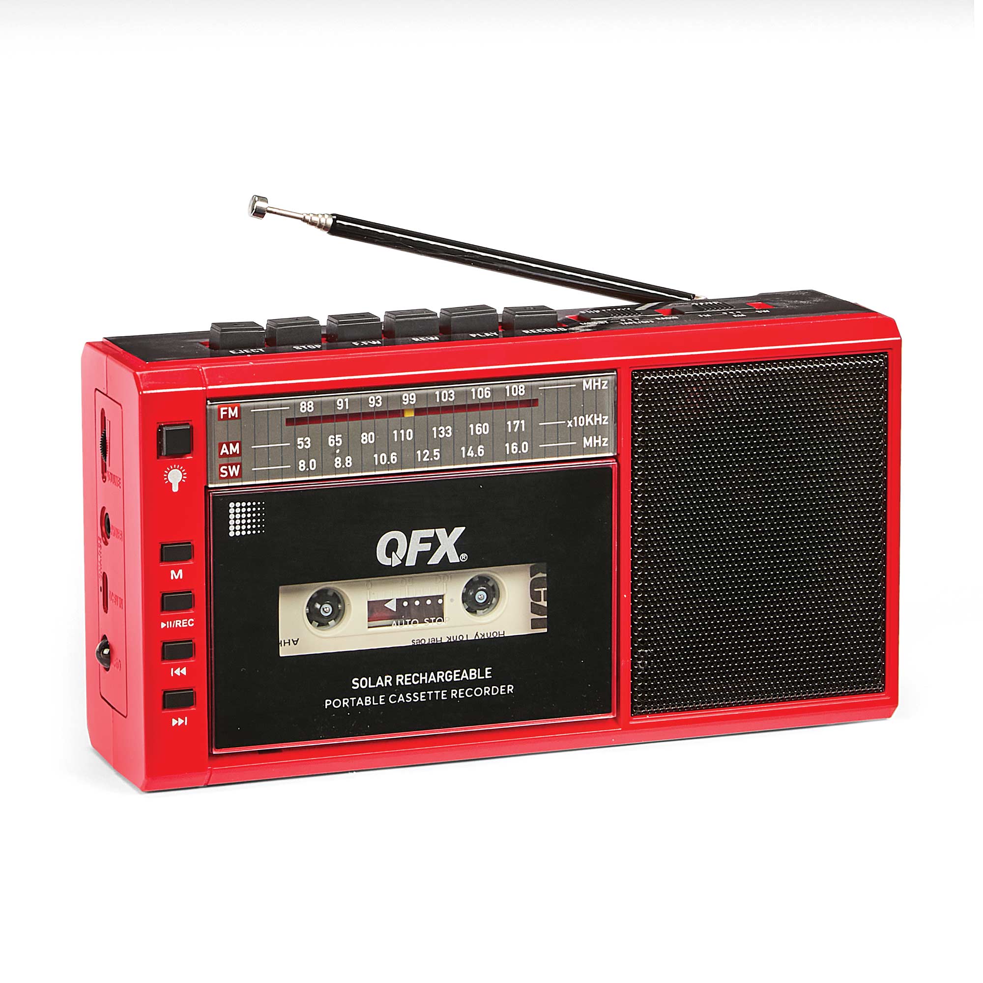 Portable Cassette Radio with Solar