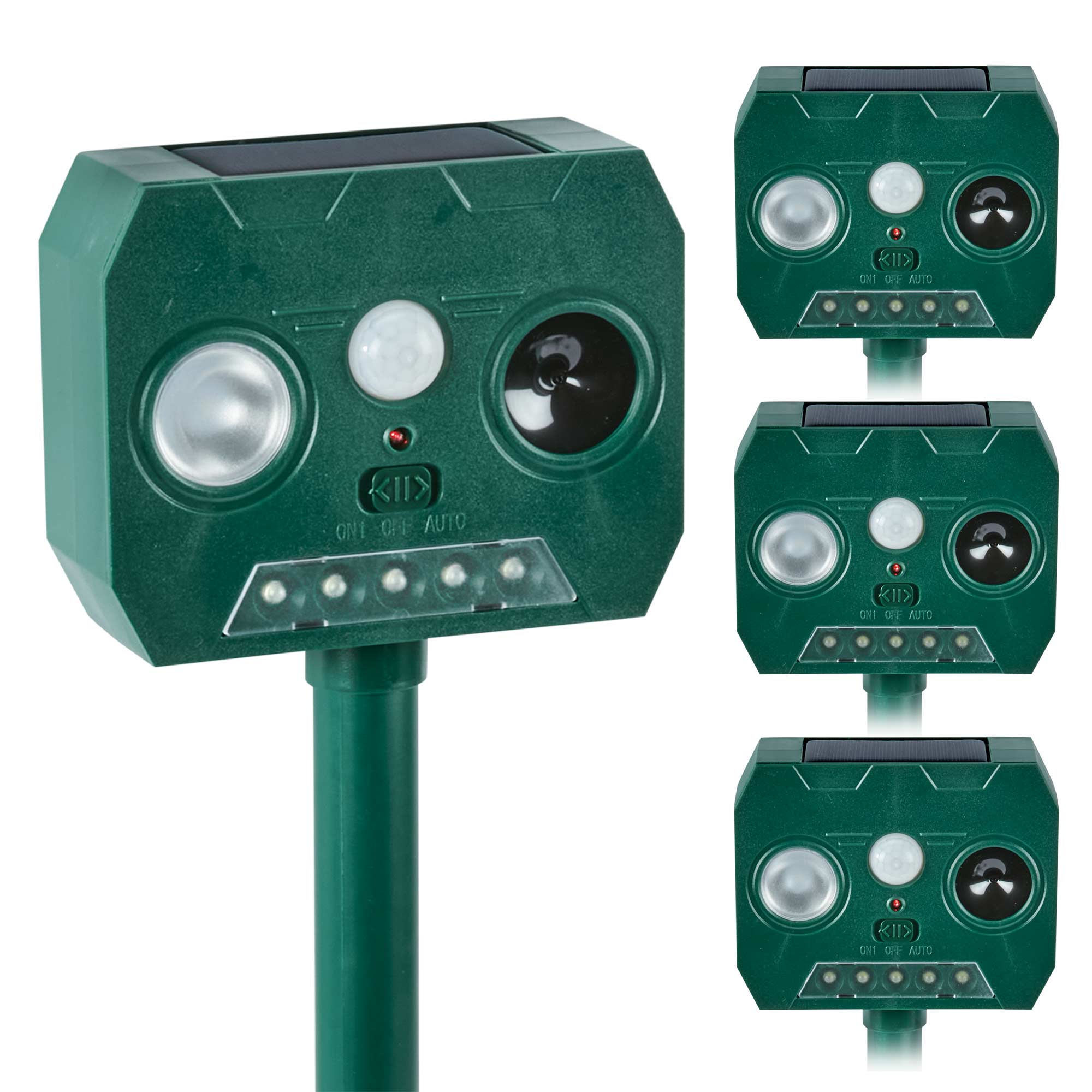 Ultrasonic Animal Repeller - 4 Pack