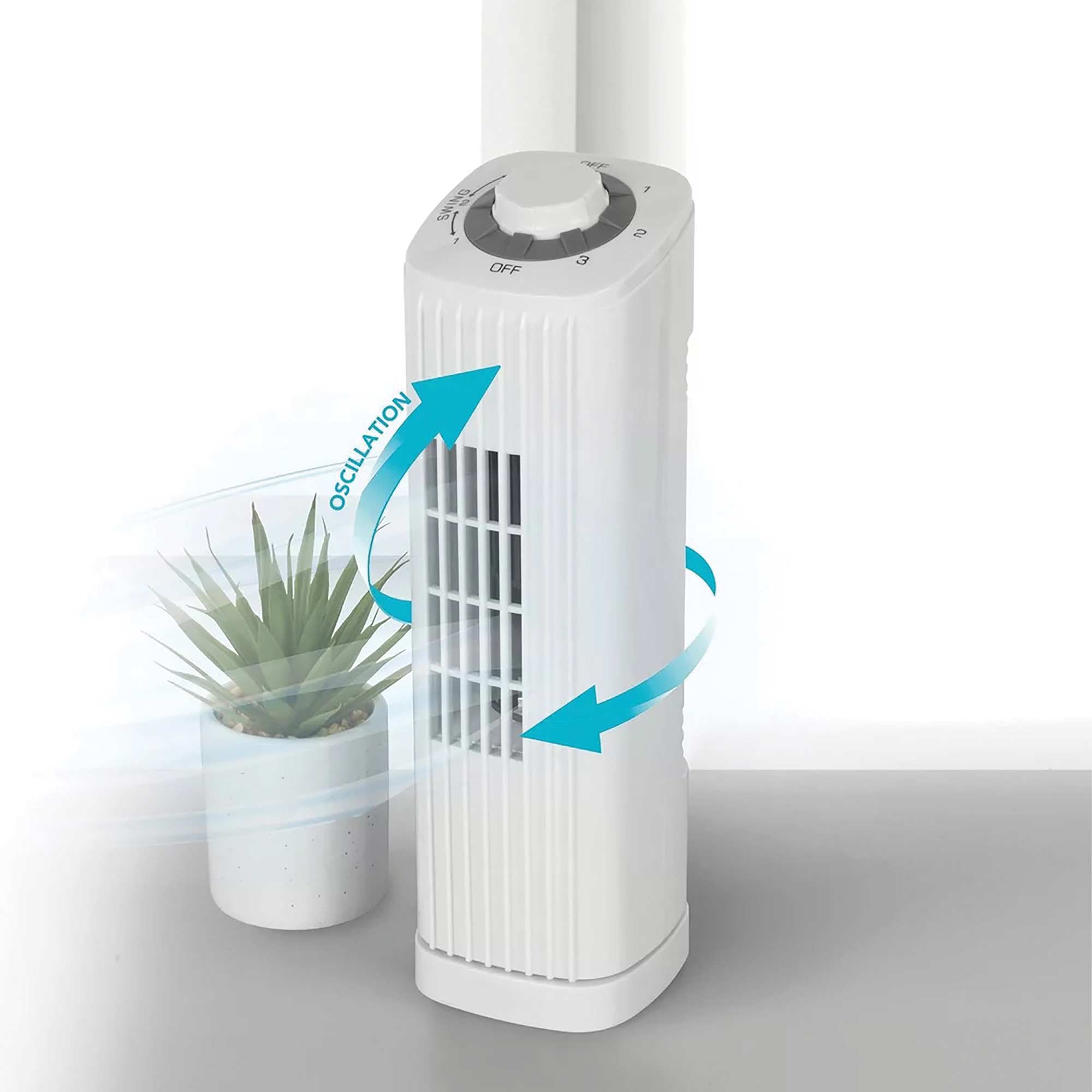 14IN Oscillating Tower Fan