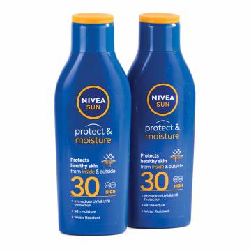 Nivea Sun &amp; Moisture Lotion - SPF30 2 Pack