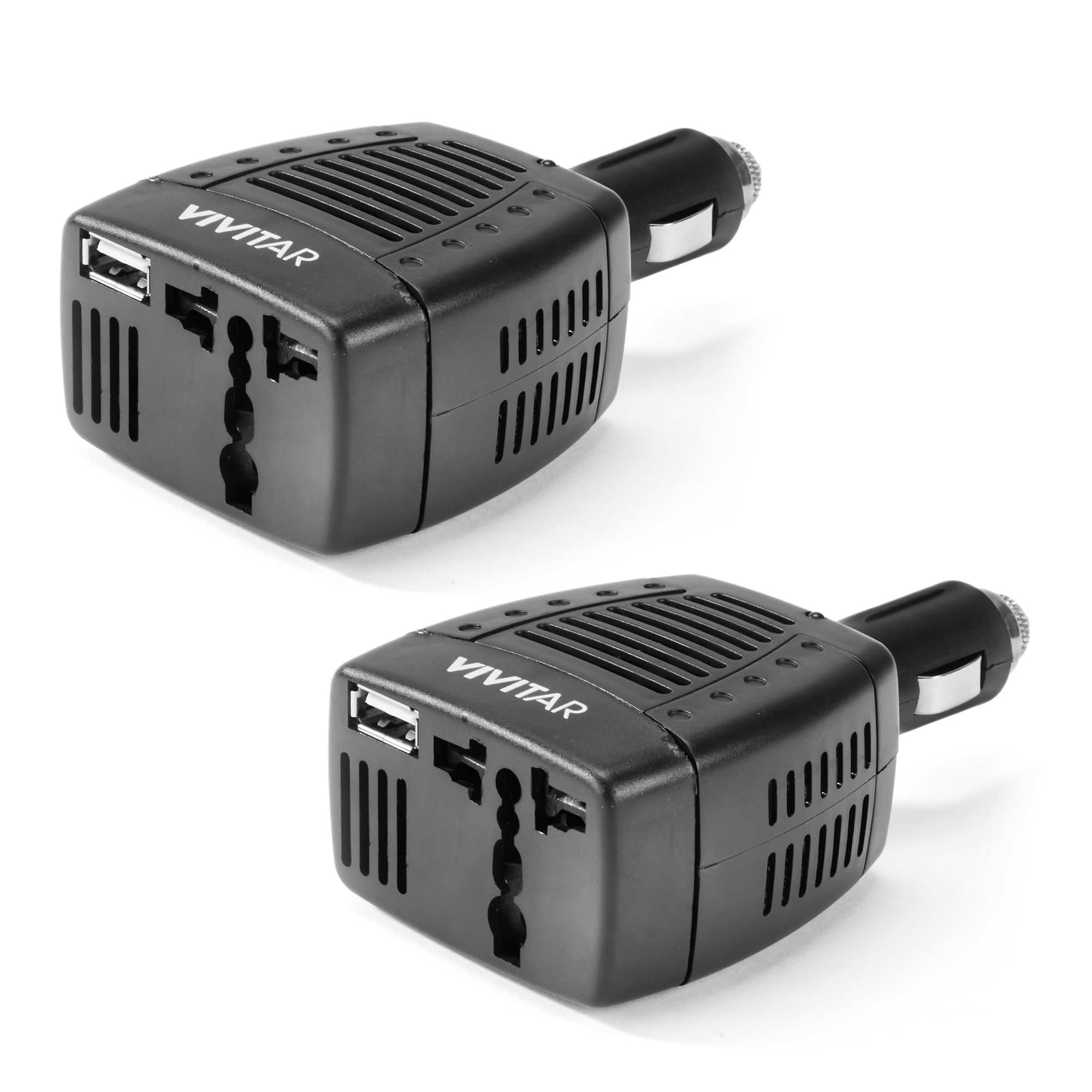 Vivitar 2-Port 75W Inverter - 2 Pack