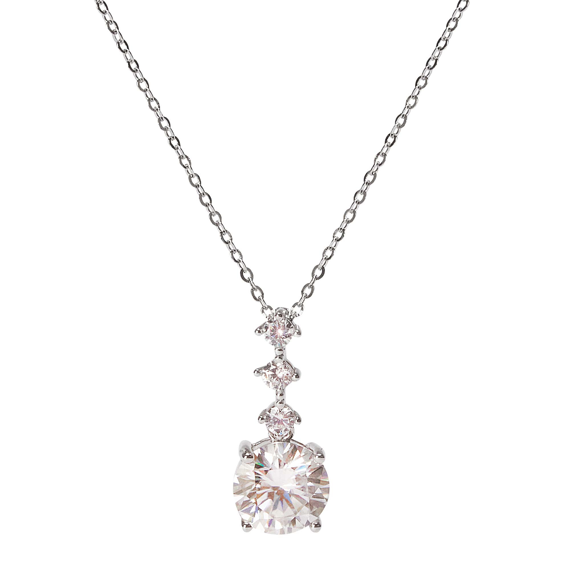 Moissanite Pendant Necklace