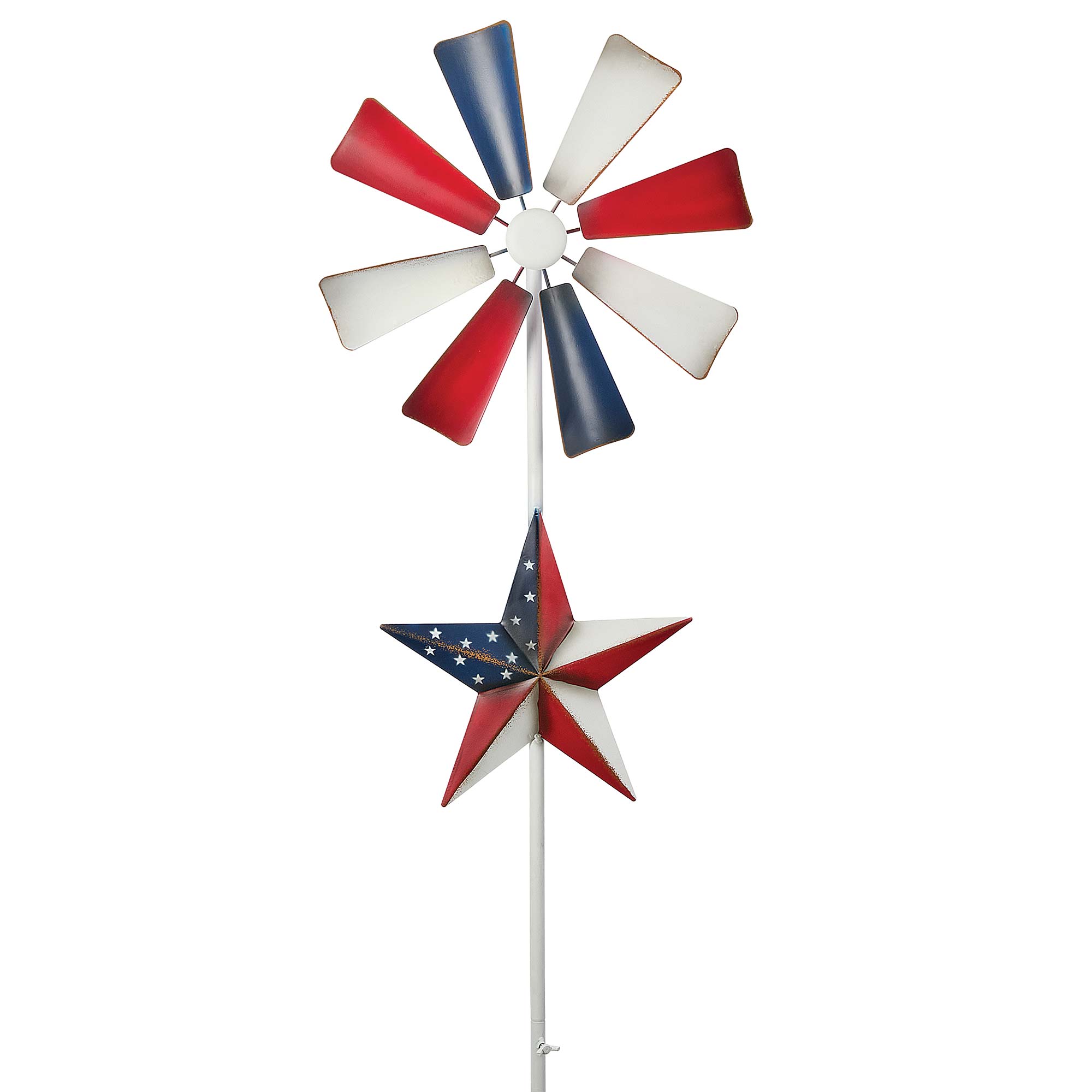 Patriotic Star Wind Spinner