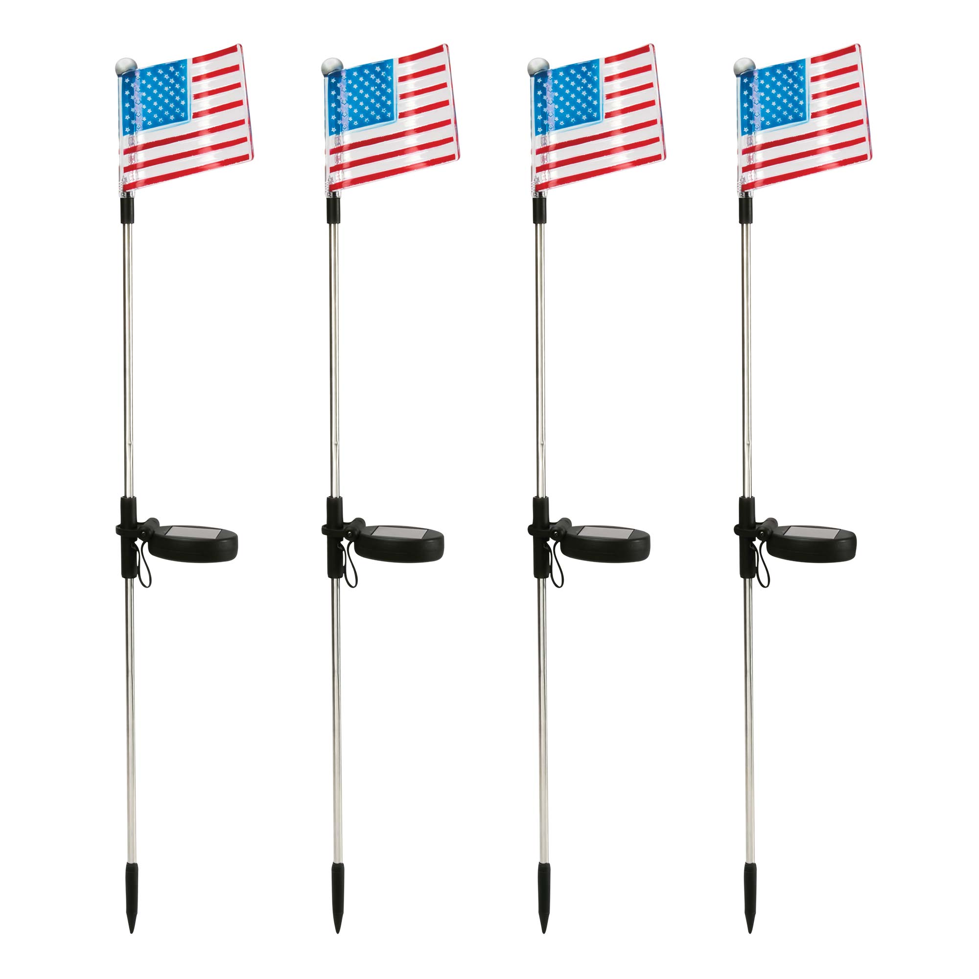 Solar Flag Stake Light - 4 Pack