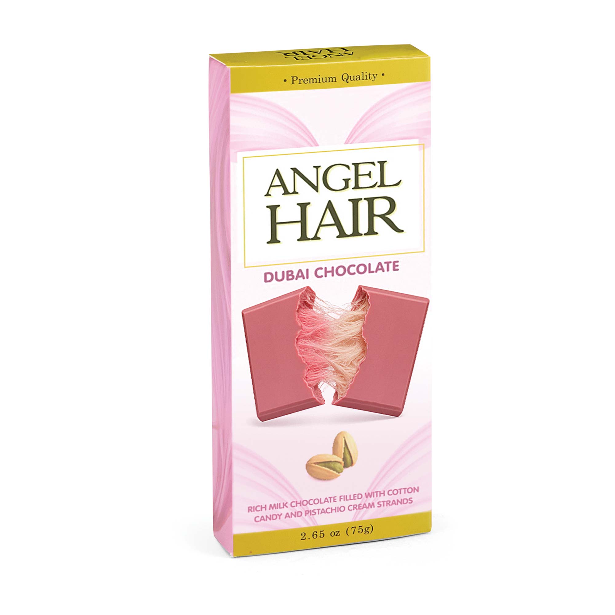 Angel Hair Pink Chocolate Bars - 4 Pack
