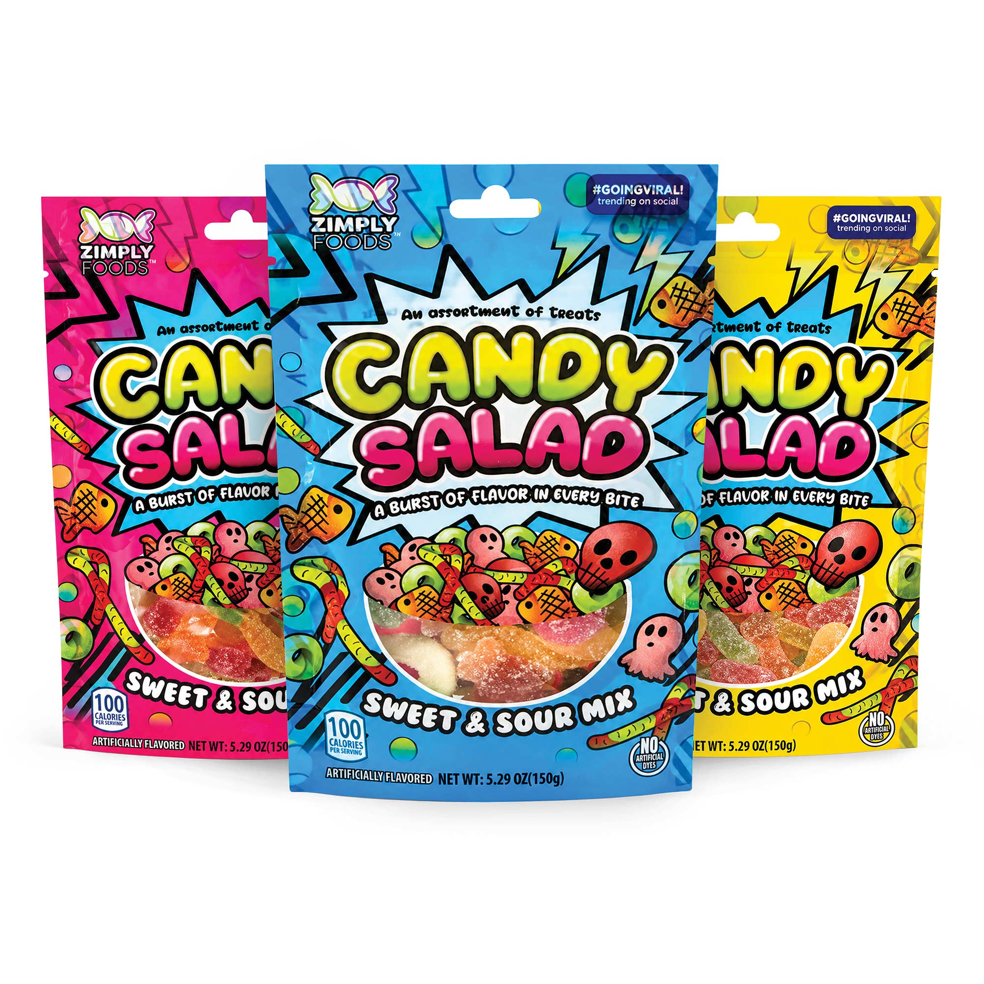Candy Salad - Sweet / Sour Gummies 3 Pack