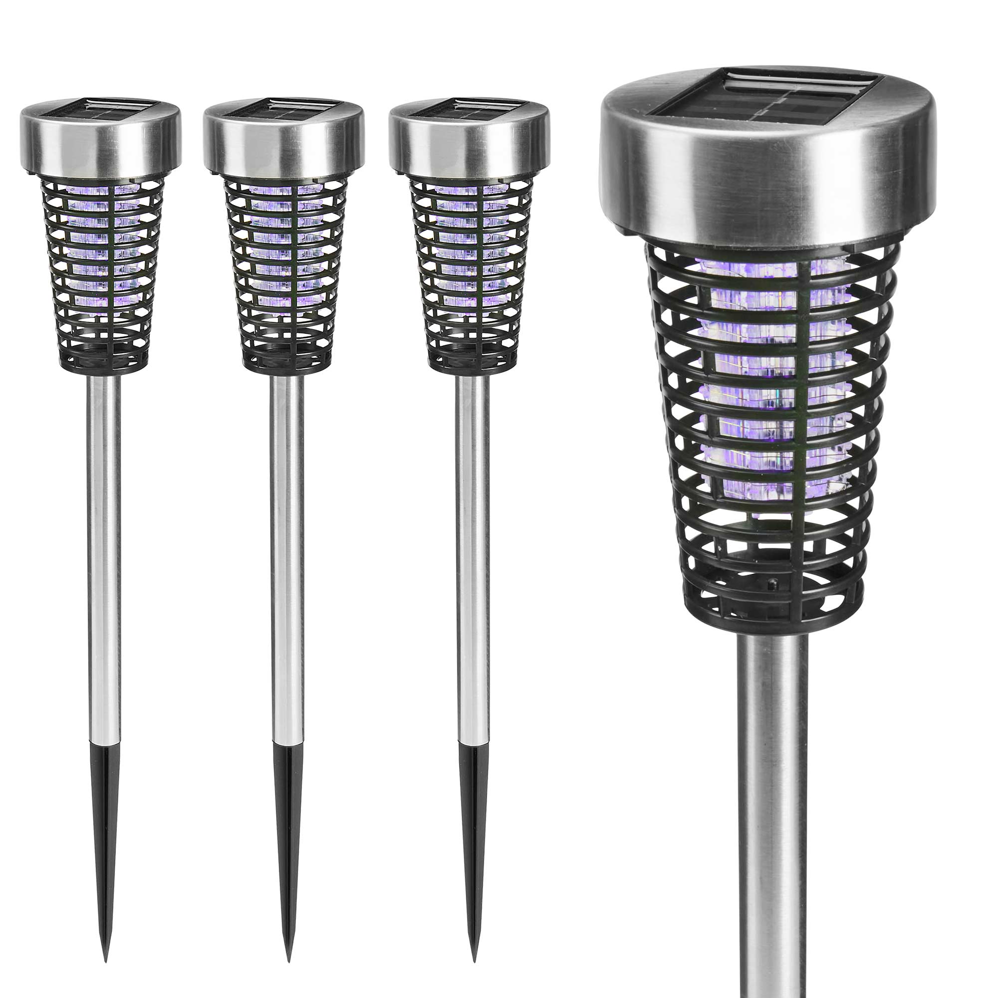 Solar Bug Zapper Lights - 4 Pack