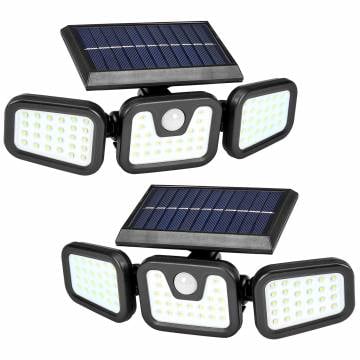 Solar Wall Flood Lights - 2 Pack