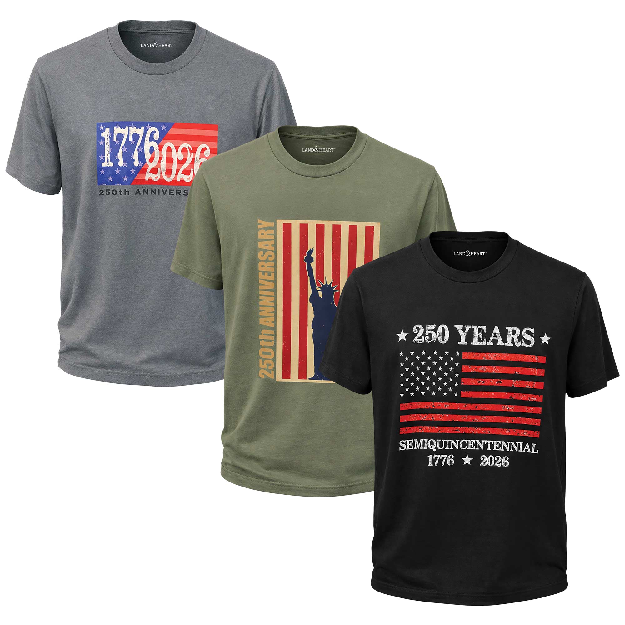250th USA Tees - 3 Pack