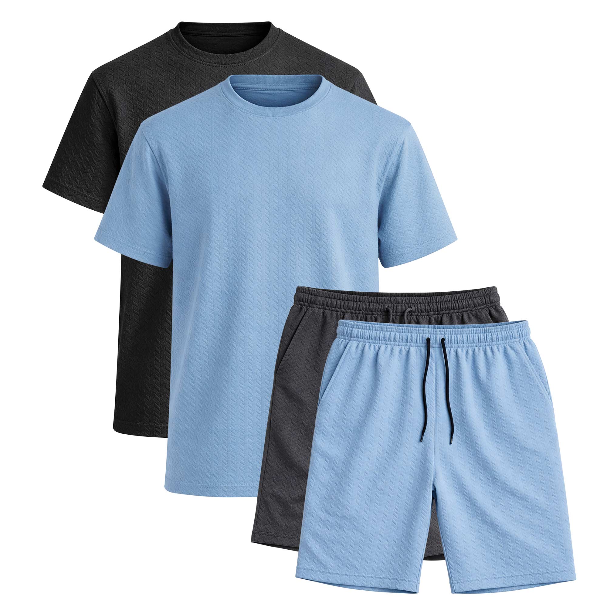 Men's 2 Piece Tee/Shorts - 2 Pack