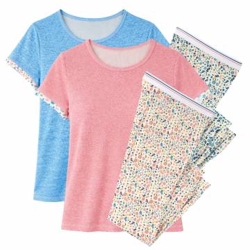 Ladies 2pc Pajama Set - 2 Pack