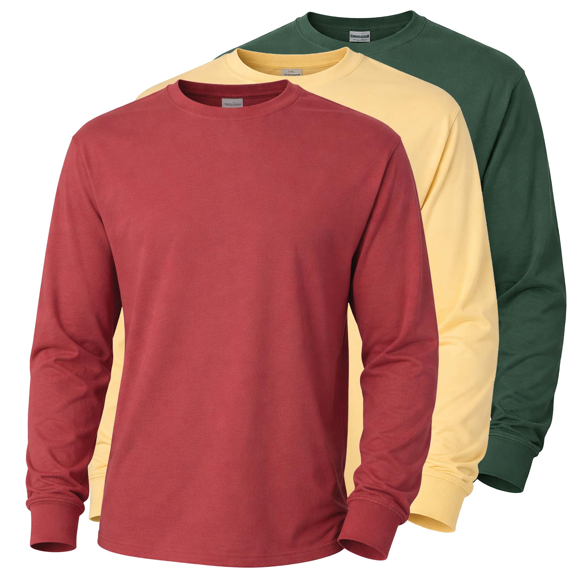 Hanes ComfortWash LS Tees - 3 Pack