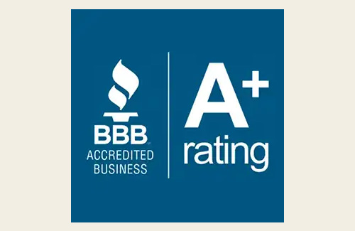 BBB Accredited Business badge with A+ rating