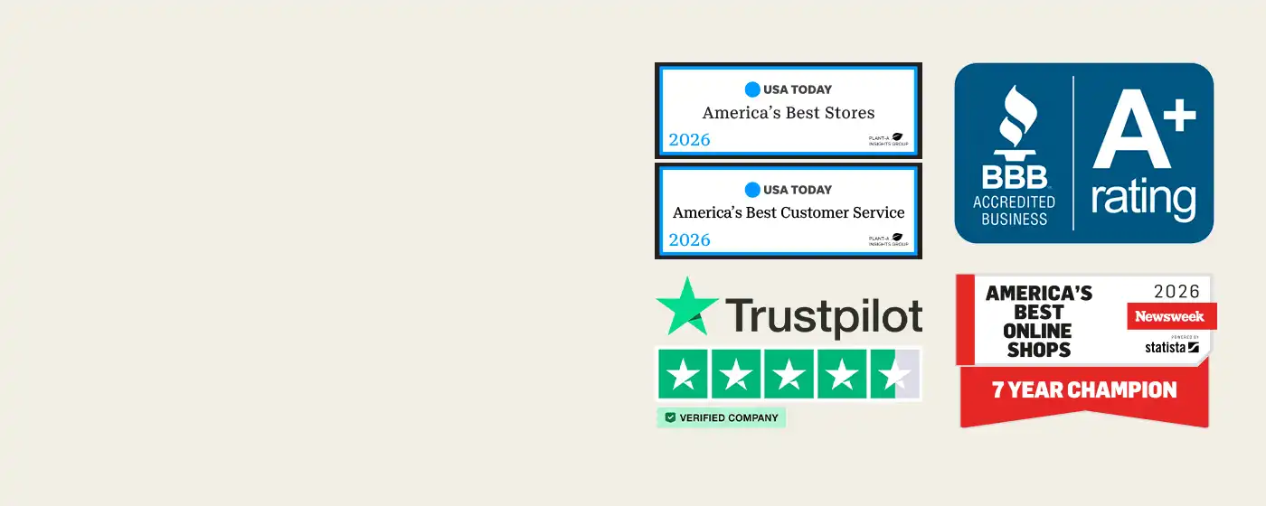 Trusted shopping, award-winning value