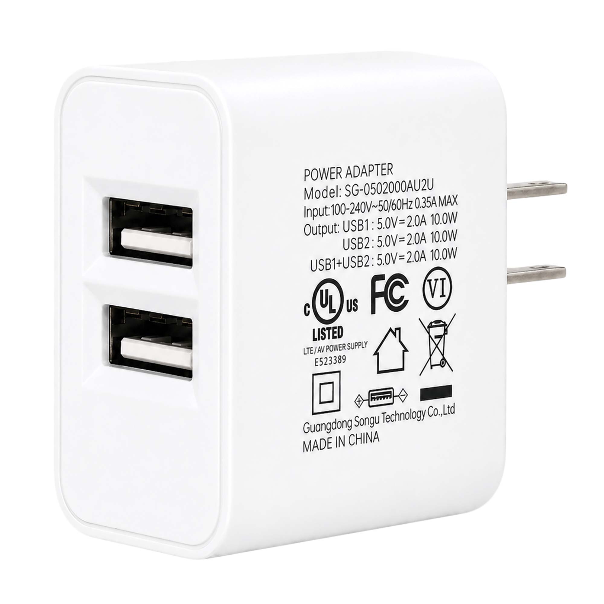 Dual USB Wall Charger