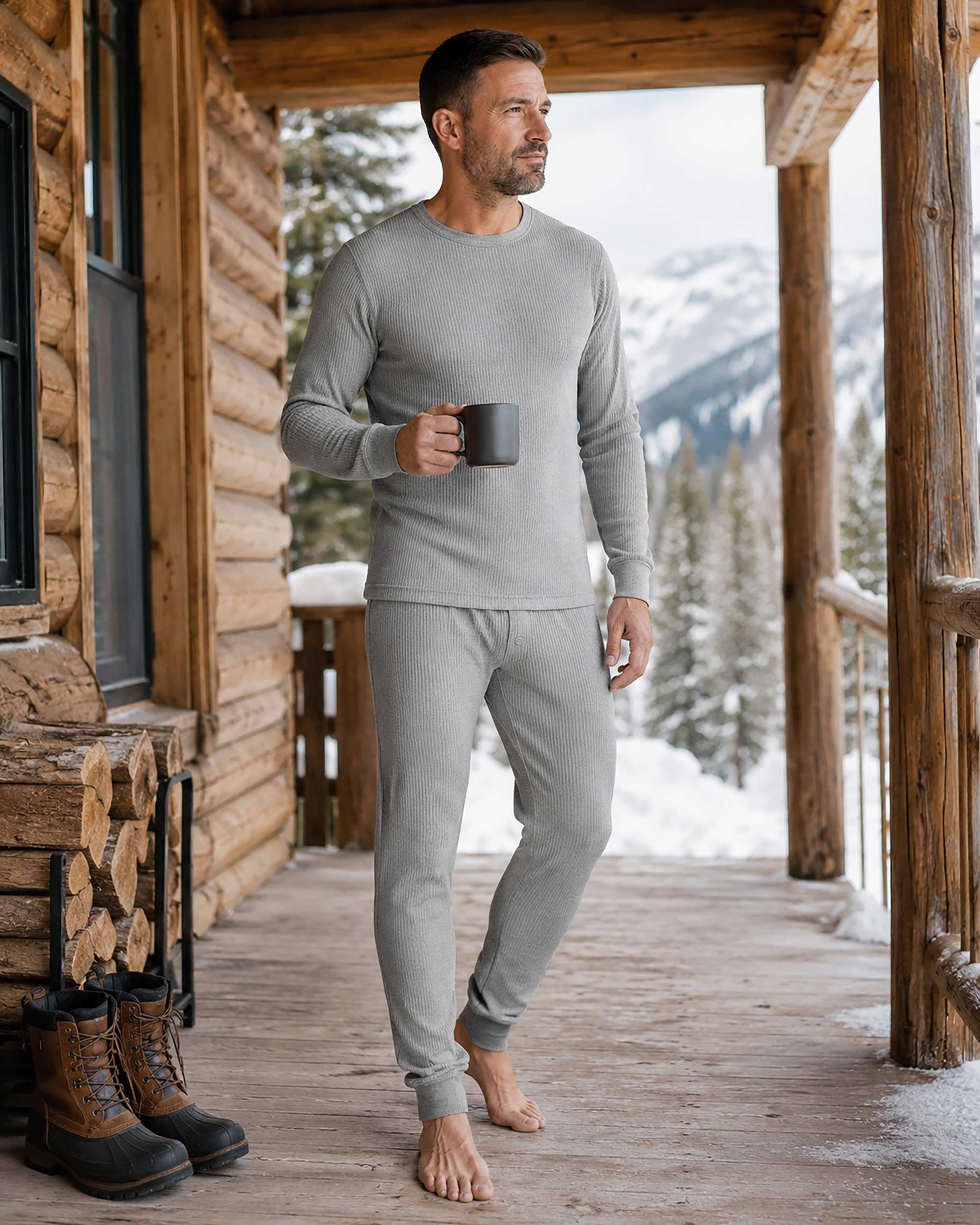 Land and Heart men's thermal set two pack