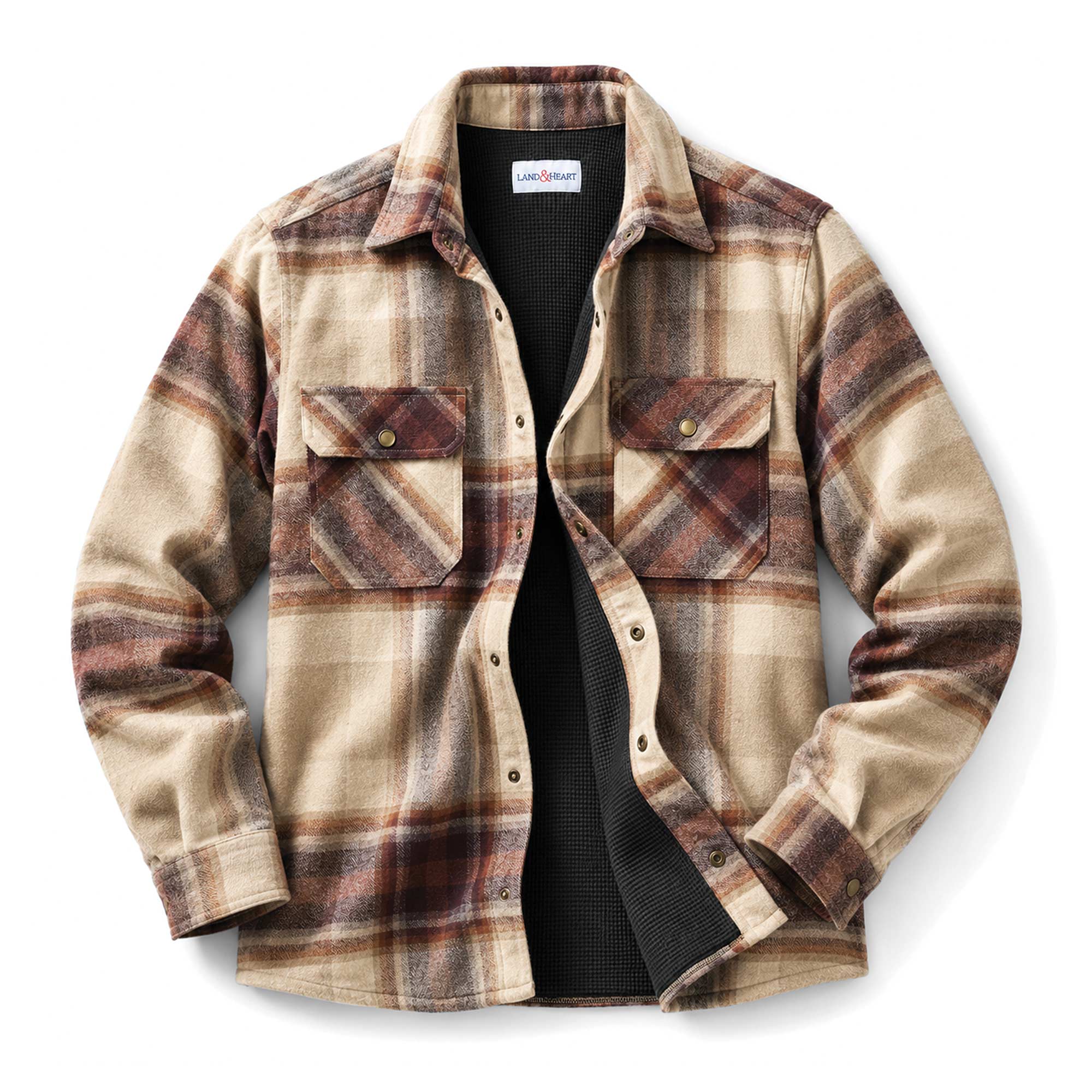Land and Heart Thermal-Lined Flannel Shacket