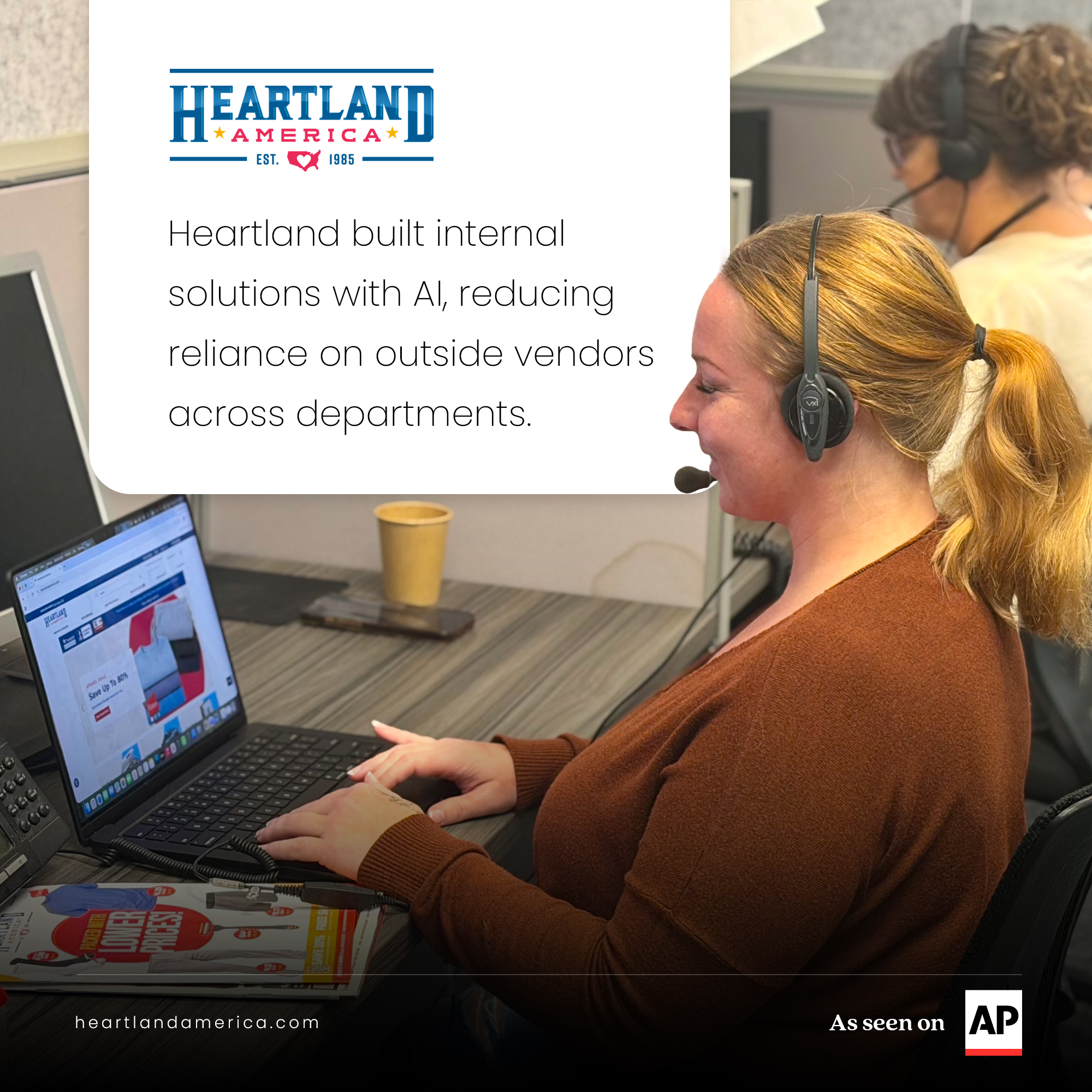 Heartland built internal solutions with AI, reducing reliance on outside vendors across departments
