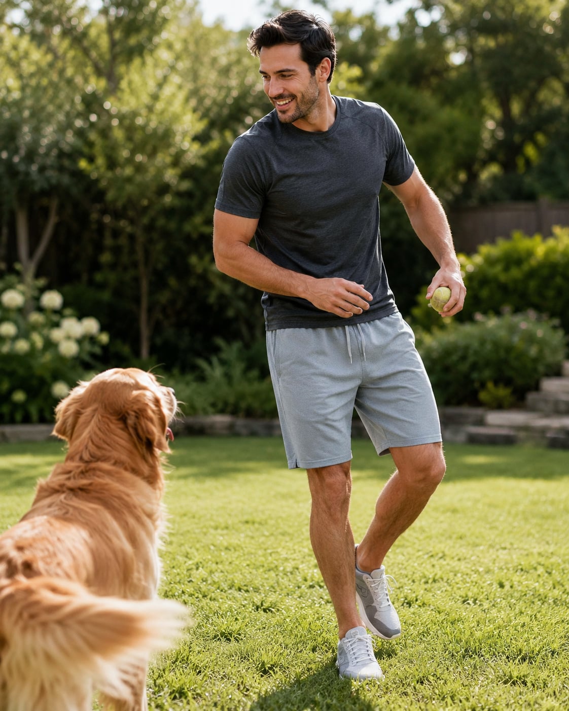 Land and Heart men's performance shorts three pack