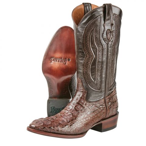 brown alligator boots