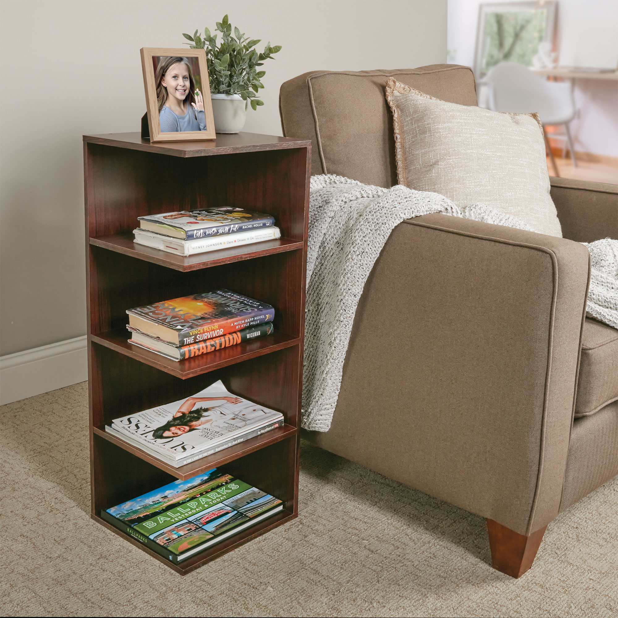Readers' Shelf Corner Table