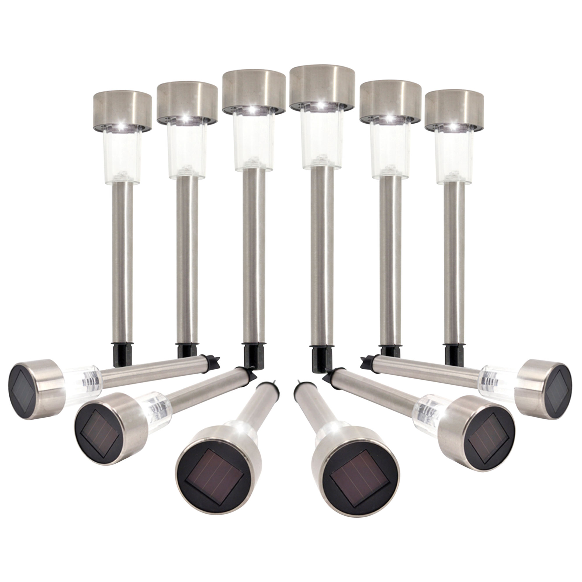 Eternal Stainless Steel Solar Garden Lights - 24 Pack