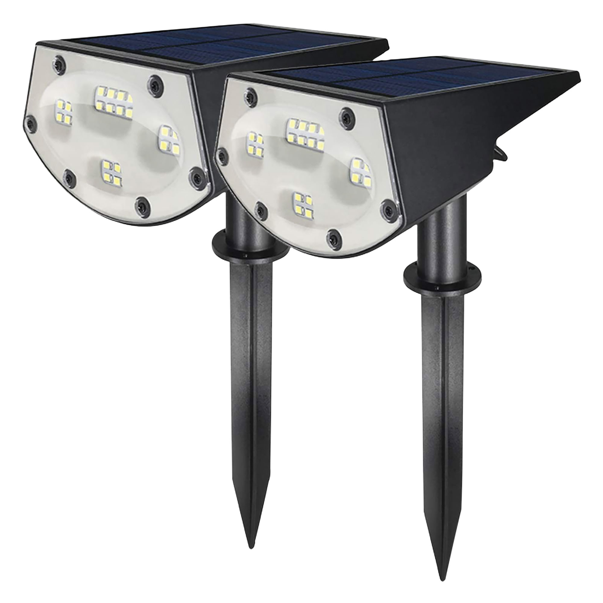 WBM 2-in-1 LED Solar Lawn Lamp and Spotlight