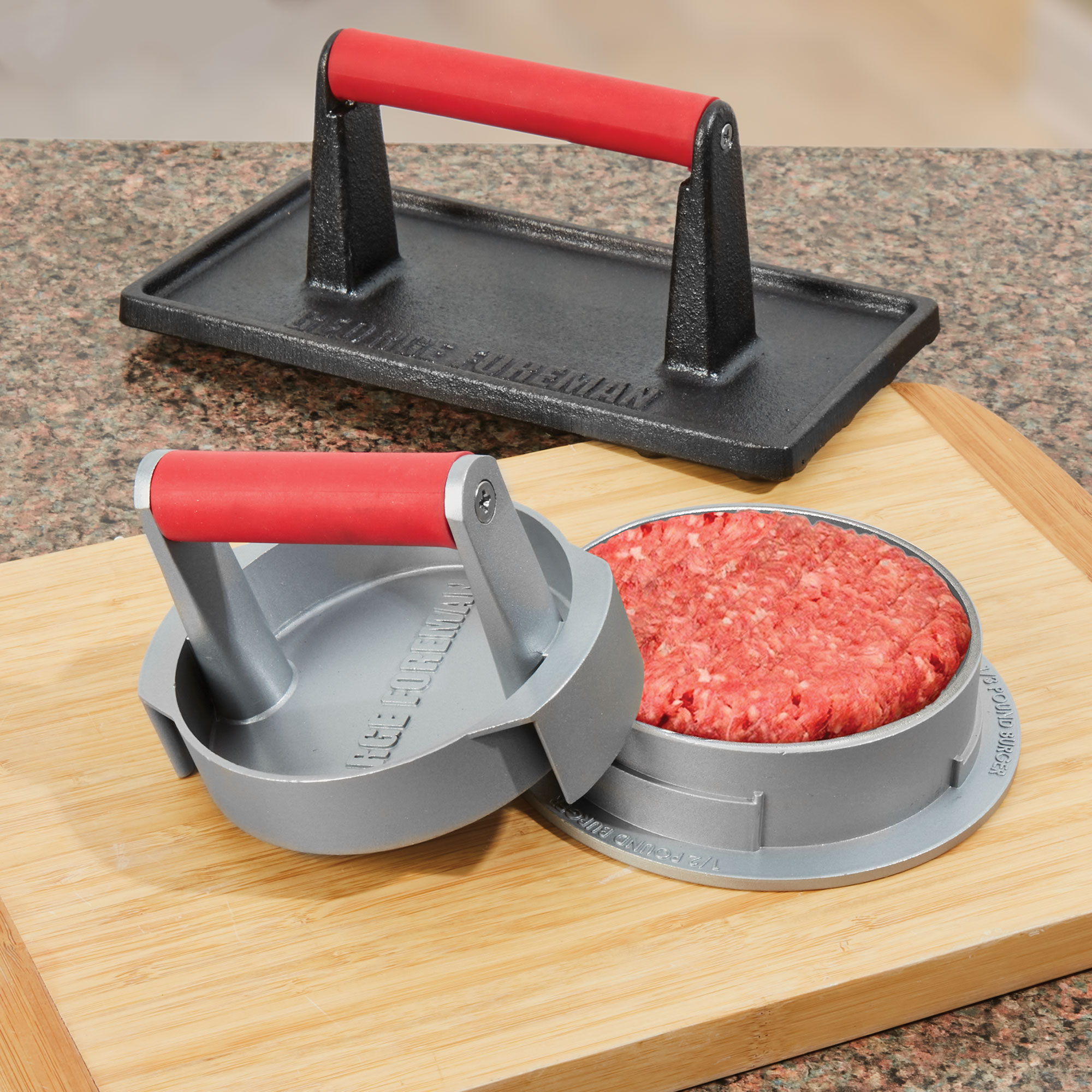 George Foreman 2 Piece Grill Press Set