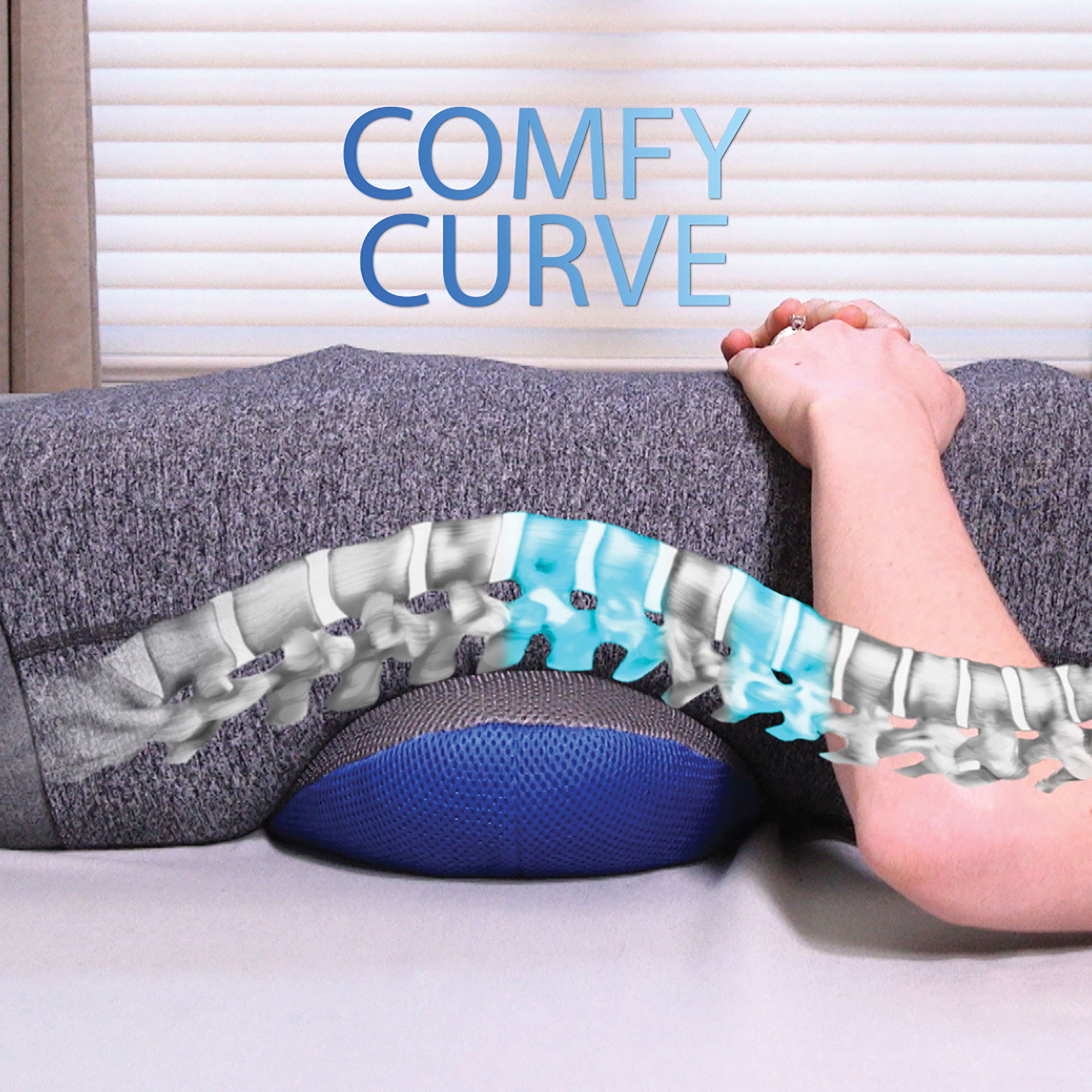 Comfy Curve Lumbar Support Cushion - 2 Pack