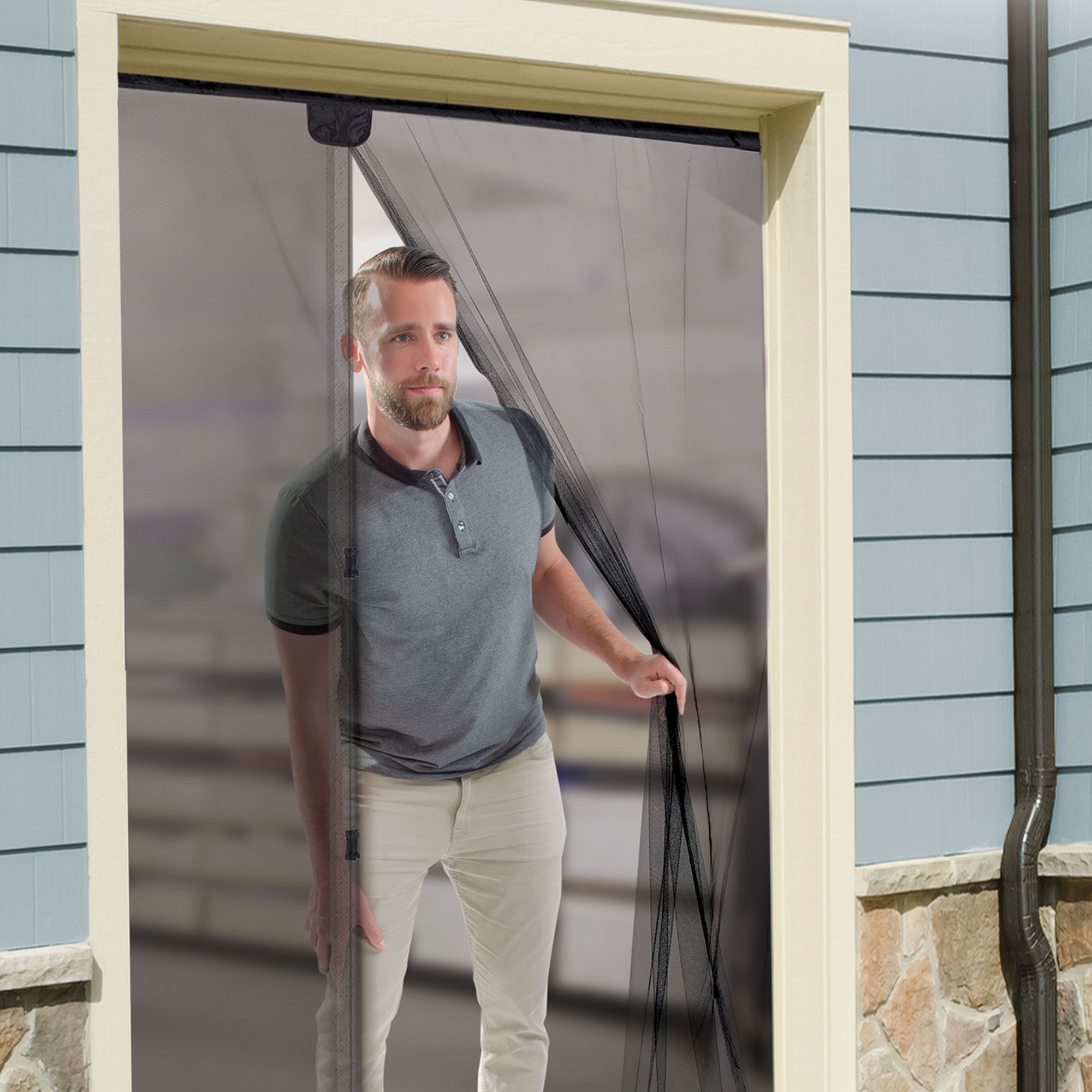 Insta-Screen Mesh Garage Door Screen Kit - Single