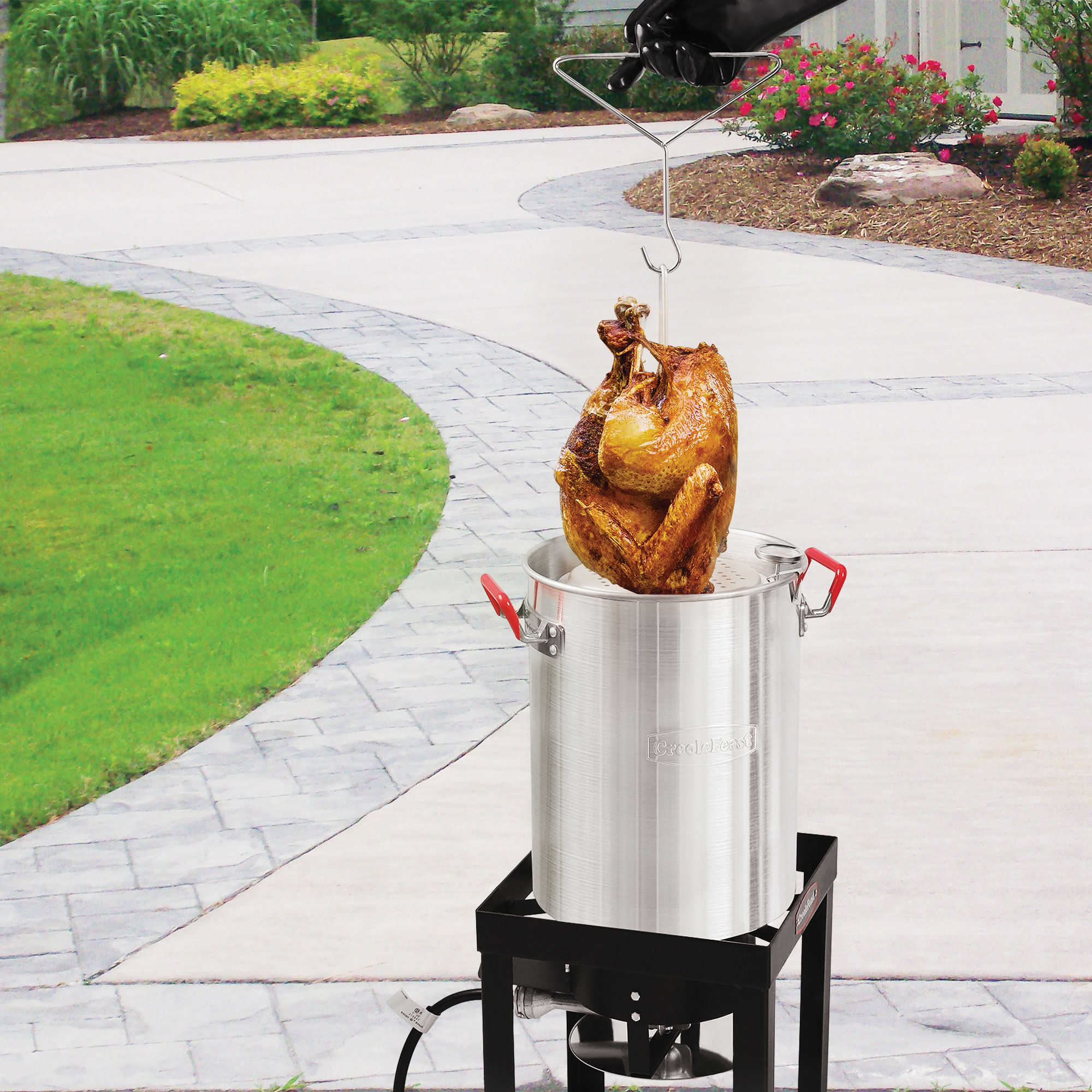 Creole Feast 30-Quart Turkey Fryer and 10-Quart Fish Fryer Set