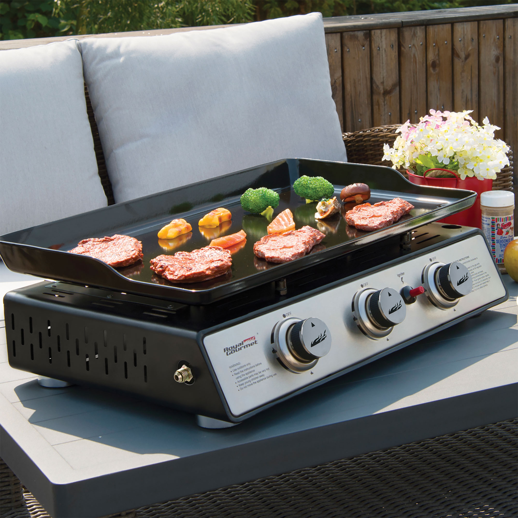 Royal Gourmet Portable 24 inch Tabletop Gas Griddle