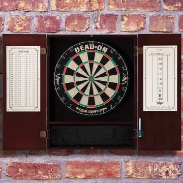 Viper Metropolitan Mahogany Steel-Tip Dartboard Cabinet