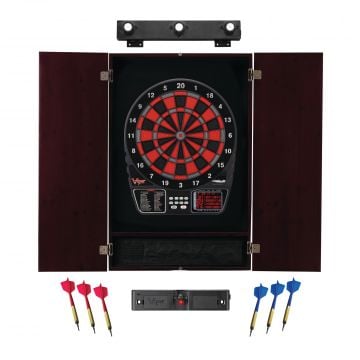 Viper 797 Electronic Mahogany Dartboard Cabinet