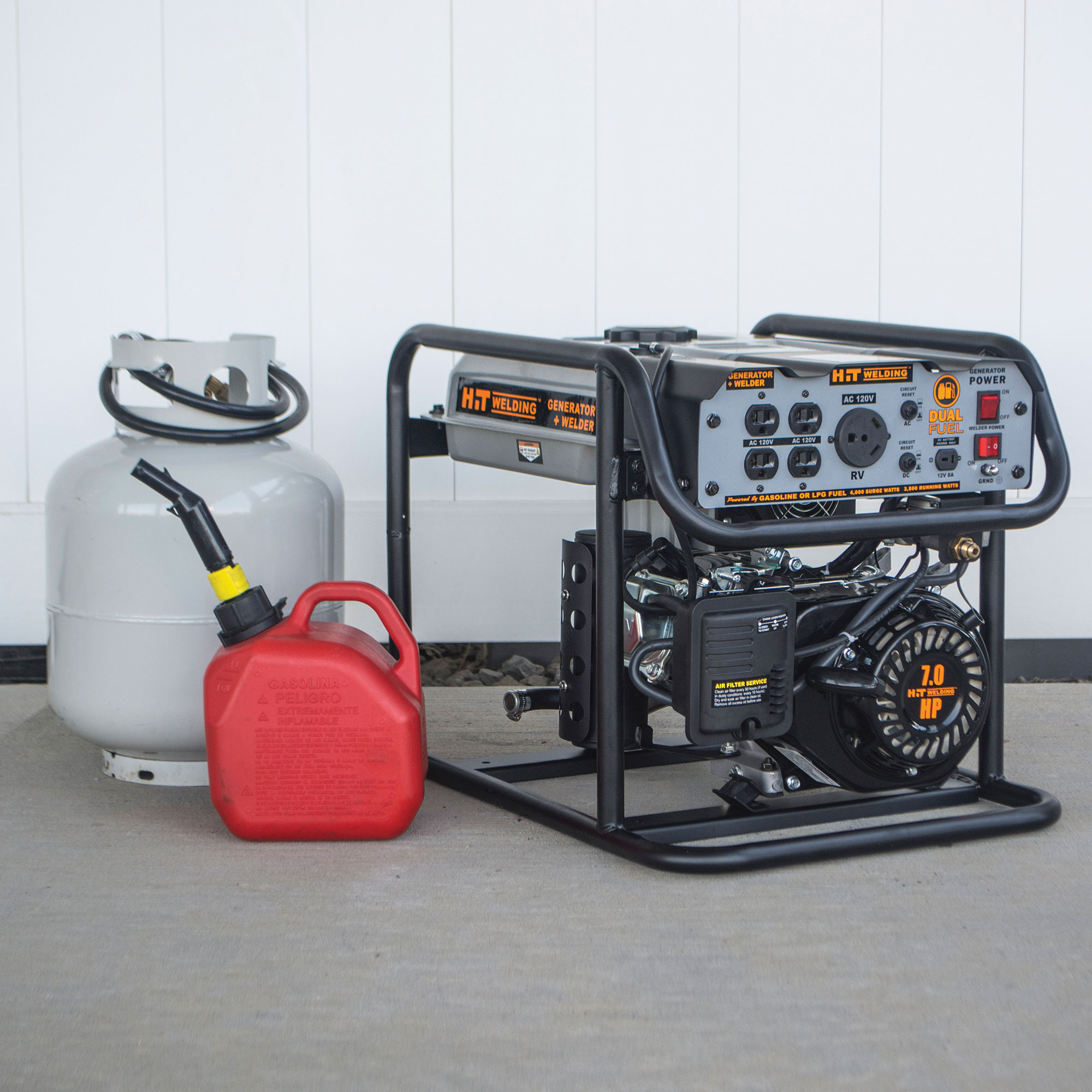 HIT 4000 Watt Dual-Fuel Generator and Stick Welder