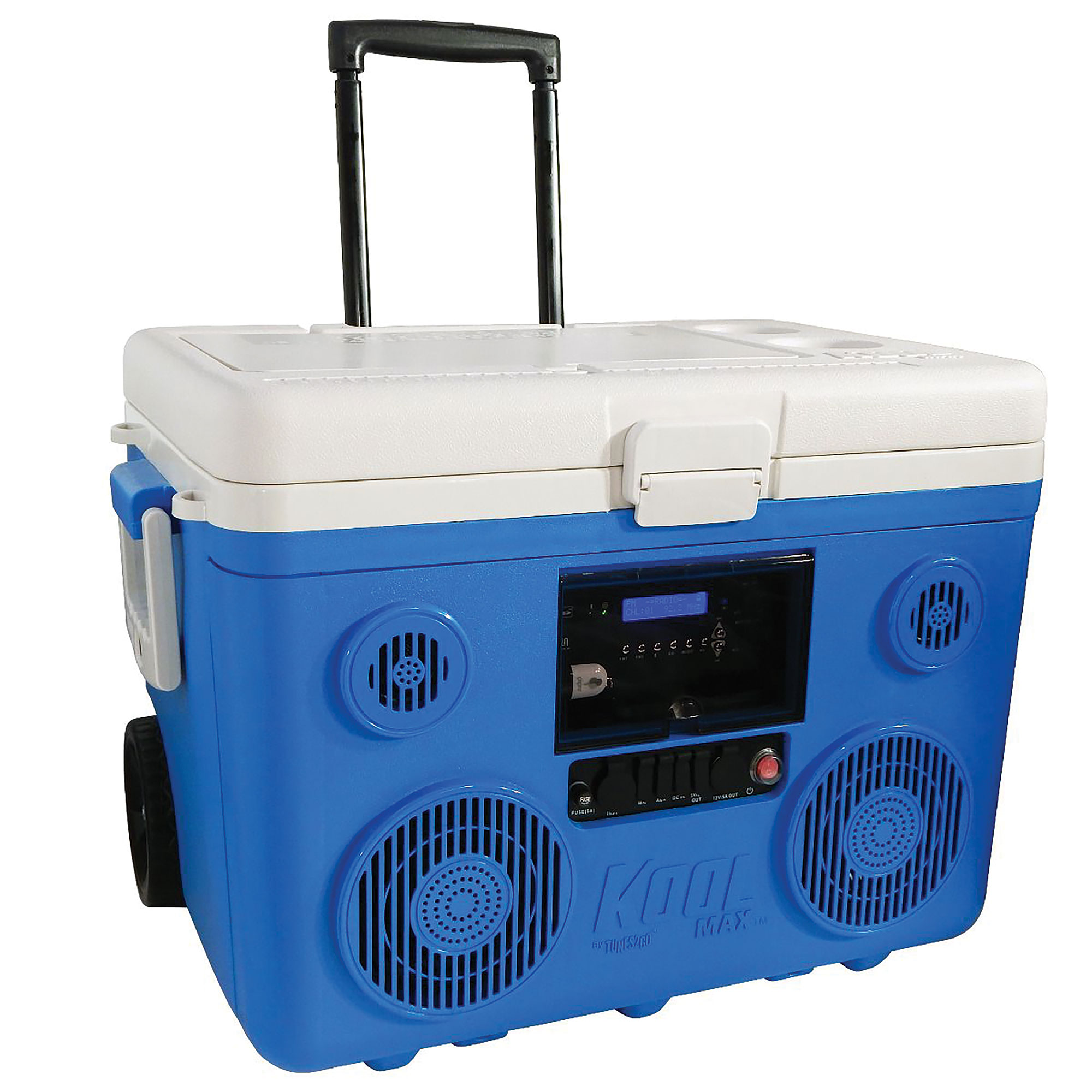 Sondpex KoolMAX 40-Quart Hardside Cooler and Wireless PA/Stereo - Blue