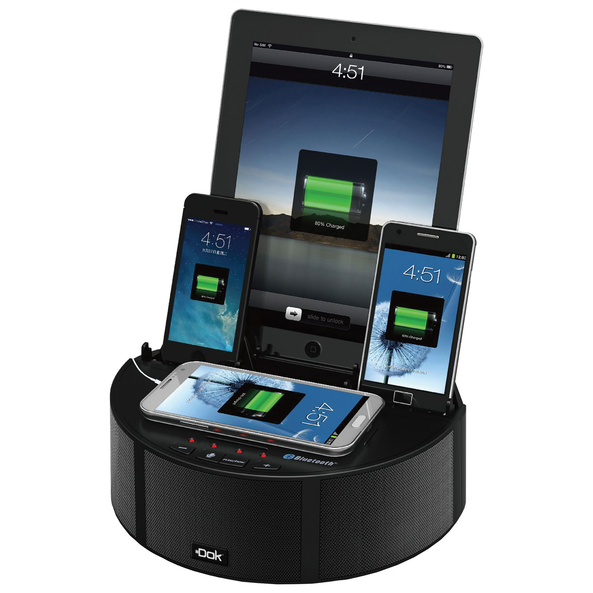 DOK 5-Port Universal Device Charger with Alexa and Bluetooth