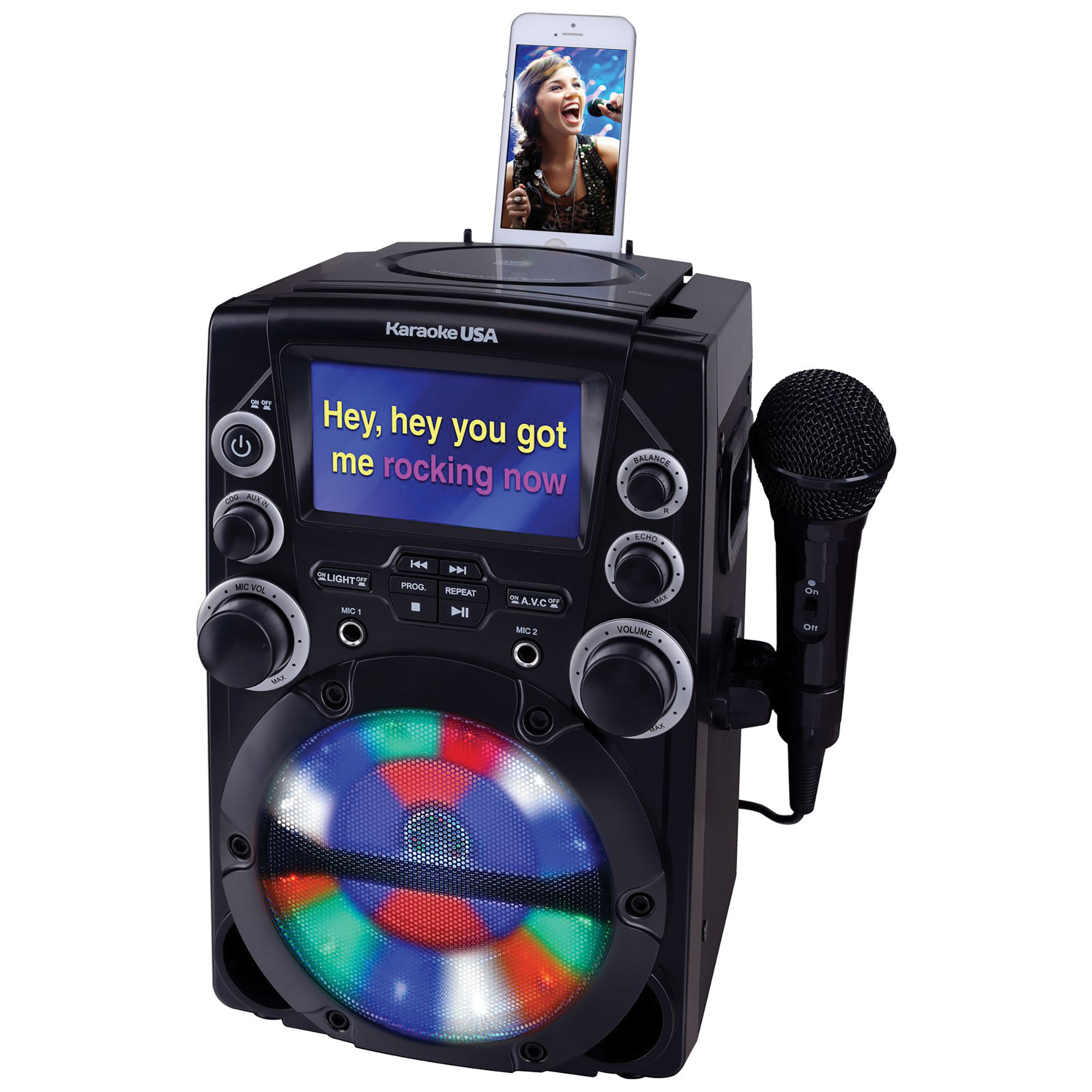 CD+G Karaoke System with 4.3" Display
