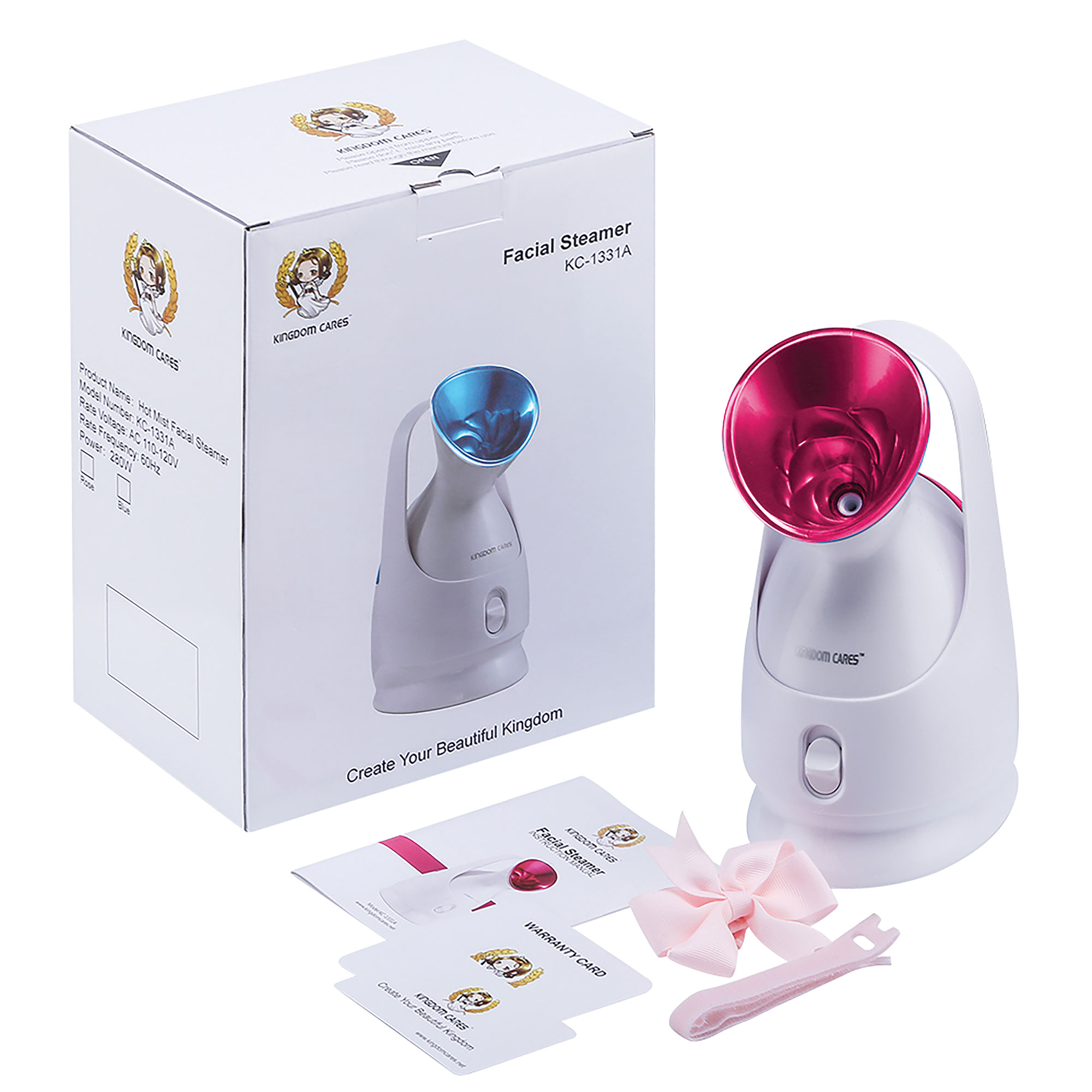 Pink Portable NaN Facial Steamer