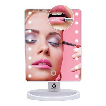 Samsonic LED Vanity with 5X Detachable Mirror