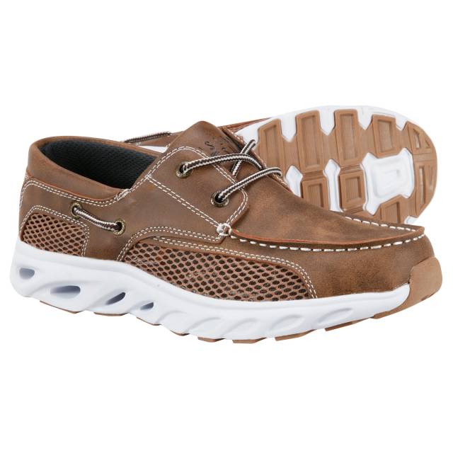 Island Surf Men's Light Brown Boat Shoes