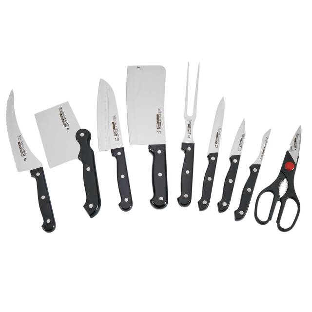 Ronco Six Star+ - Knife set - black, stainless steel
