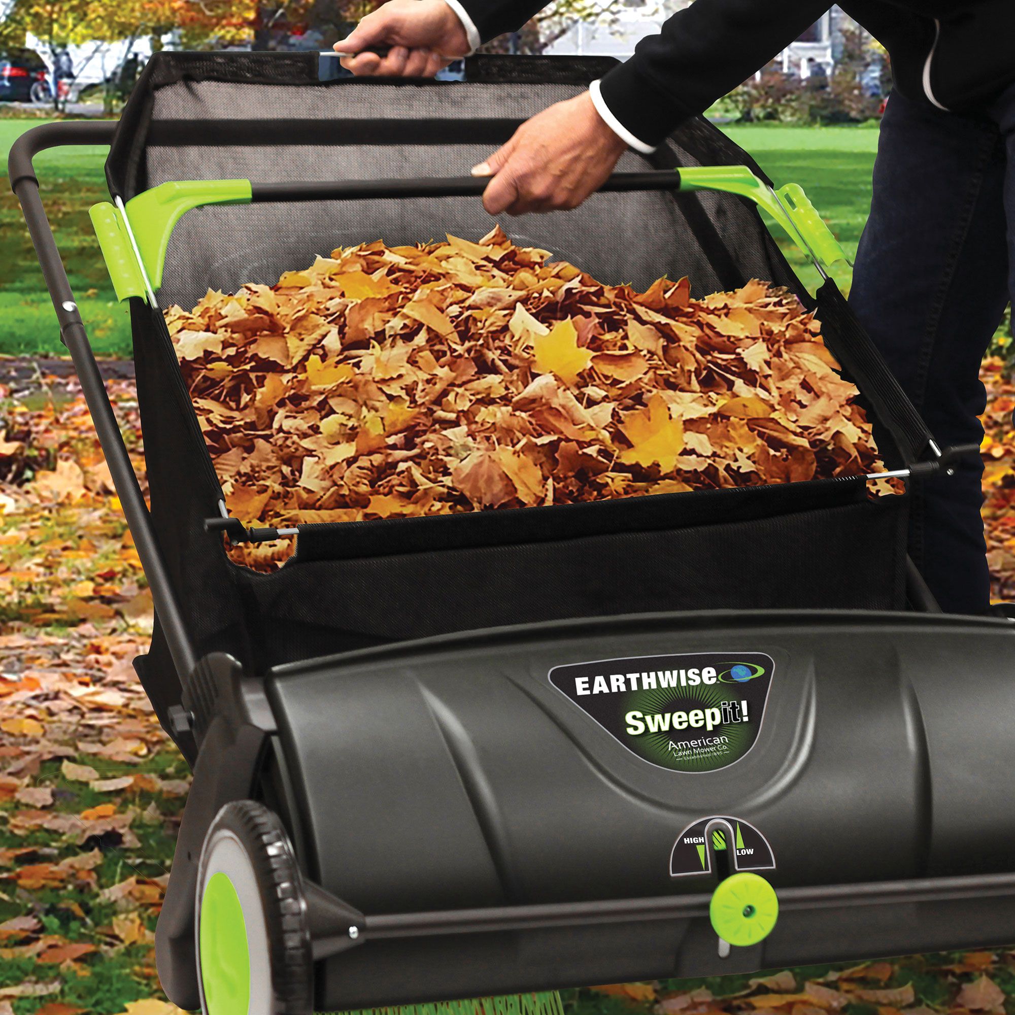 Earthwise 21" Spinning Lawn Sweeper
