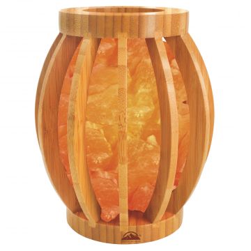 Bamboo Basket Himalayan Salt Lamp