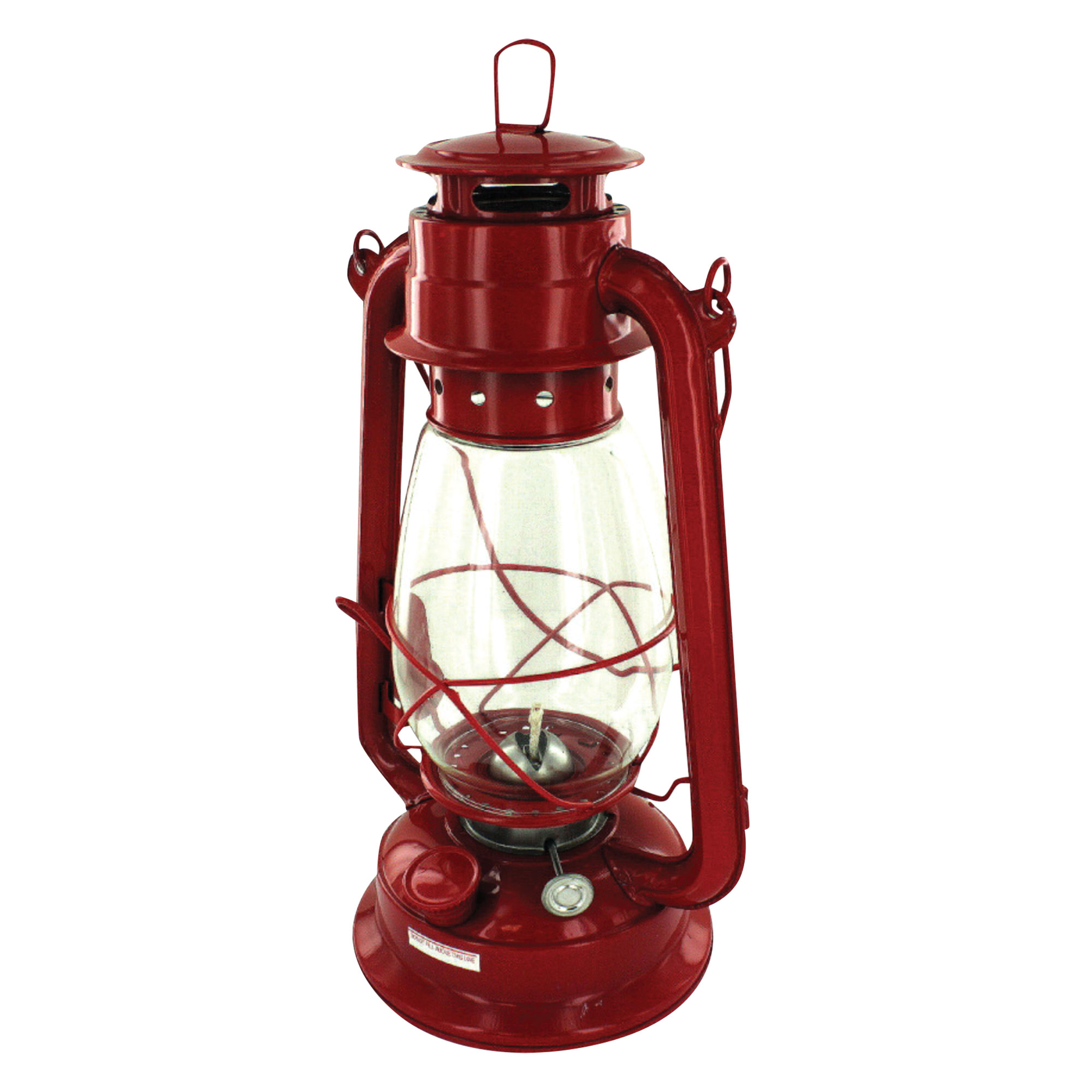 Red Metal Hurricane Lantern - 2 Pack