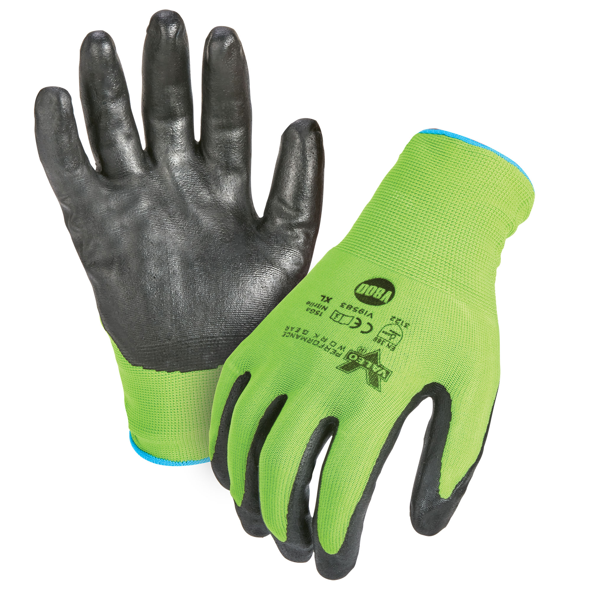 Valeo Polyester Nitrile-Dipped Work Gloves - 24 Pack X Large
